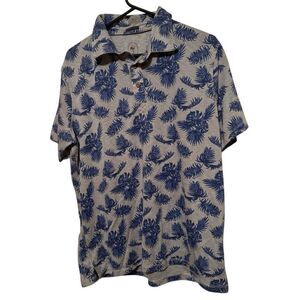 BOCA CLASSICS ISLANDER SIZE LARGE FLORAL POLO SHIRT **NEW**